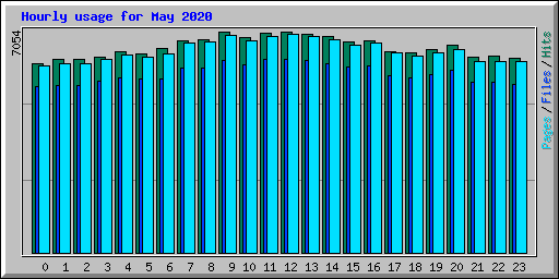 Hourly usage for May 2020